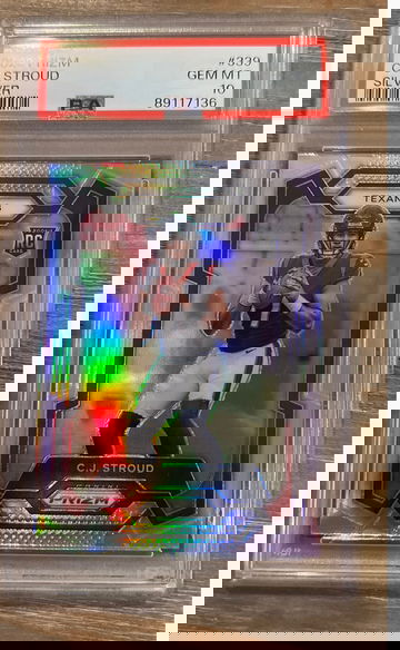 Cj stroud Psa silver prizm Psa 10