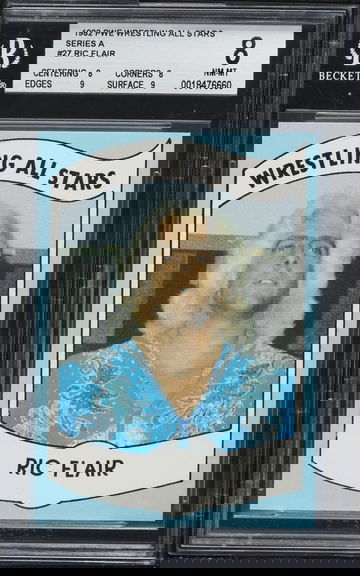 1982 Wrestling All-Stars Series A Ric Flair ROOKIE #27 BGS 8 NM-MT