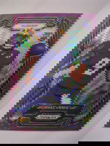 2024 Panini Prizm #101 Michael Penix JR Purple Wave Prizm RC