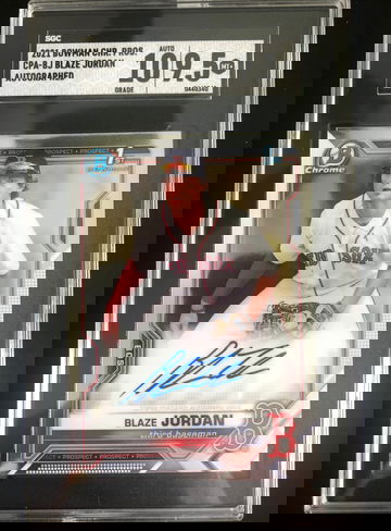 2021 Bowman BLAZE JORDAN Chrome Auto SGC 9.5