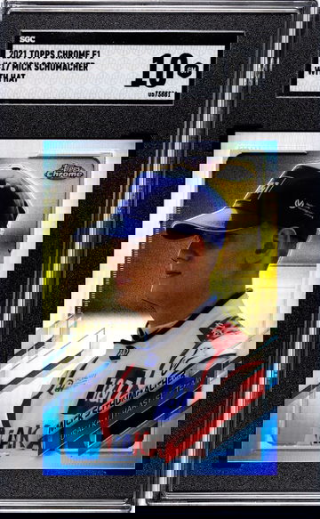 2021 Topps Chrome F1 Mick Schumacher IV Rookie RC Image Variation SP Refractor Formula SGC 10