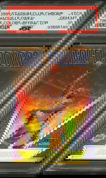 Shaquille O'Neal 1999 Stadium Club Chrome True Colors Refractor POP 31 PSA 10