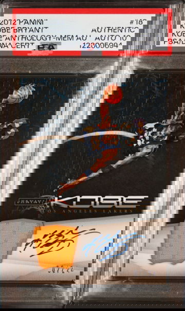 2012 KOBE BRYANT PANINI KOBE ANTHOLOGY /24 PSA AUTHENTIC