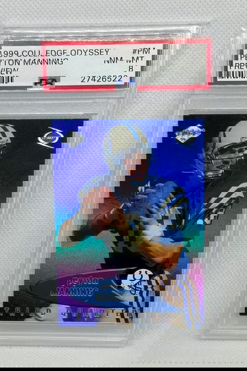 1999 Collectors Edge Odyssey #PM Peyton Manning Preview Rookie PSA 8