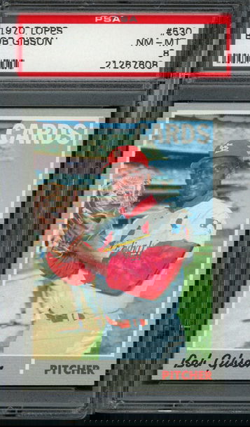 1970 Topps Bob Gibson #530 PSA NM-MT 8