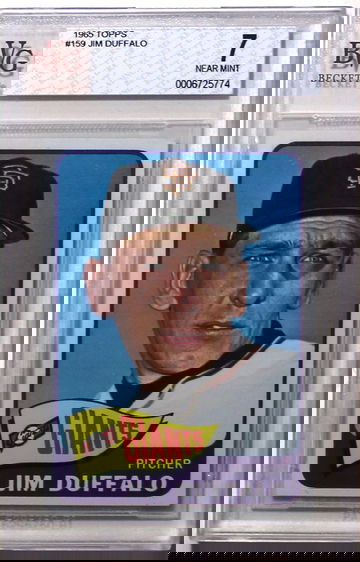 1965 Topps #159 Jim Duffalo BVG 7 NEAR MINT