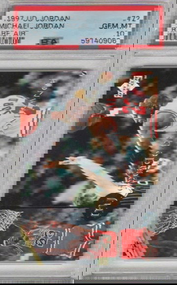 1997 UD Rare Air Michael Jordan PSA 10 card#72