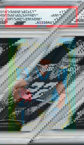 Christian McCaffrey Select XRC Prizm Rookie PSA 9 (642)