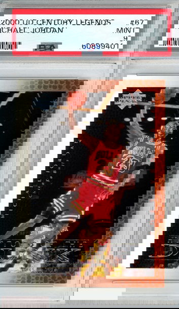 2000 UPPER DECK CENTURY LEGENDS MICHAEL JORDAN #67 CHICAGO BULLS HOF PSA 9 MINT