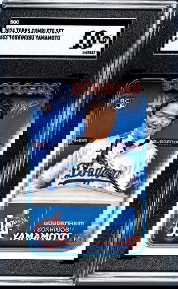 2024 Topps Complete Set #553 Yoshinobu Yamamoto Sp SGC 10