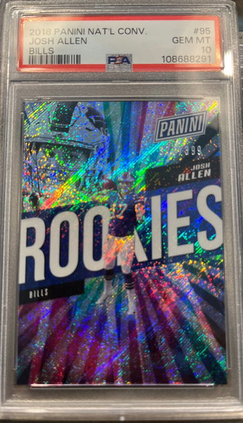 2018 Panini Nat’L Conv Josh Allen RC #95 PSA 10