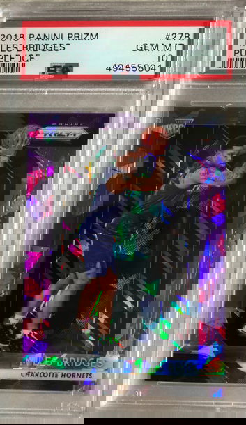 2018-19 Prizm Miles Bridges Purple Ice /149 Rookie RC
