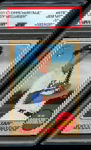 Cody Bellinger 2017 Topps Heritage #678 PSA 10 Gem Mint