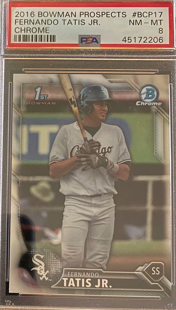 Fernando Tatis Jr 2016 Bowman Chrome Prospects 1st #BCP17 PSA 8