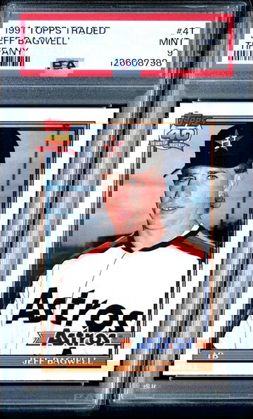 1991 Topps Traded Jeff Bagwell #4T Tiffany Rookie RC PSA 9