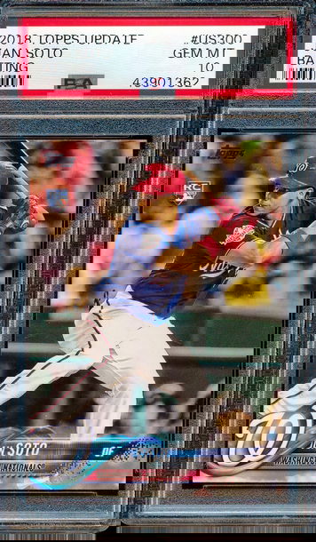 2018 Topps Update #US300 Juan Soto Batting RC Rookie PSA 10 1362