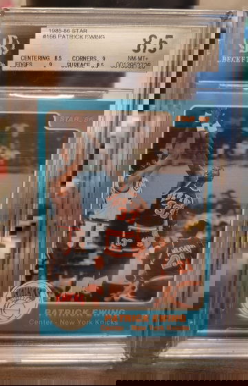 1985 Star Patrick Ewing #166 BGS 8.5