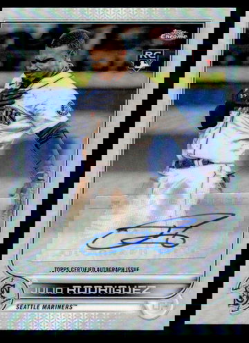 2022 Topps Chrome Julio Rodriguez #AC-JRO RC Auto