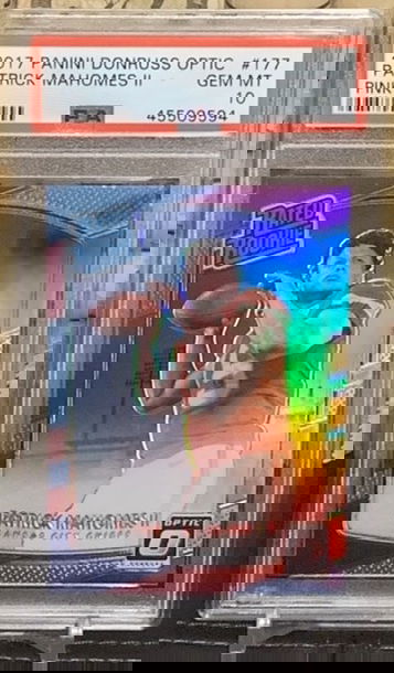 2017 PATRICK MAHOMES DONRUSS OPTIC PINK PSA 10