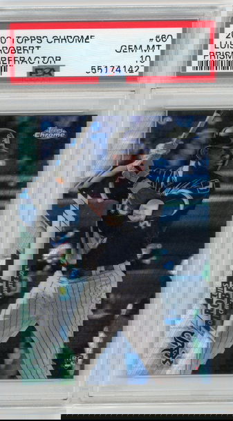 2020 Topps Chrome #60 Luis Robert Prism Refractor RC PSA 10 Gem Mint