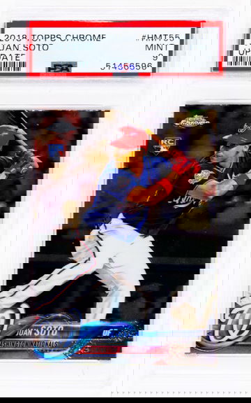 2018 Topps Chrome Update Juan Soto HMT55 PSA 9