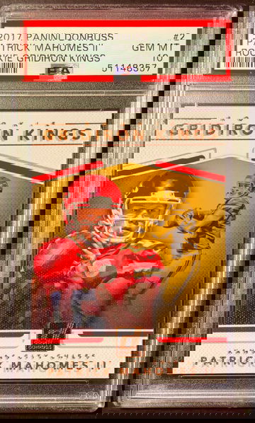 2017 Panini Donruss Optic #2 Patrick Mahomes II PSA 10 GEM MINT ROOKIE RC Gridiron Kings