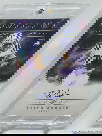 TYLER WARREN 2025 ORIGINS RC AUTO ON CARD