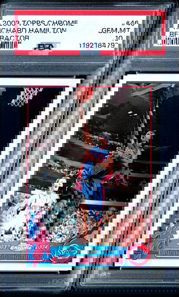 2003-04 TOPPS CHROME RICHARD HAMILTON REFRACTOR #46 PSA 10