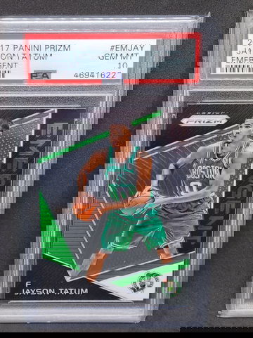 2017 Prizm Emergent Jayson Tatum PSA 10