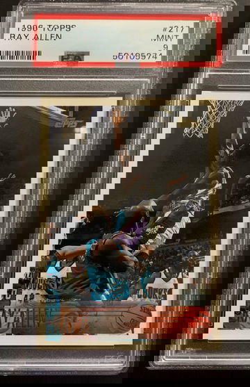 1996 Topps Ray Allen RC PSA 9