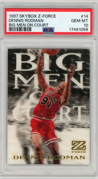 Dennis Rodman 1997 Skybox Z-Force Big Men on Court PSA 10