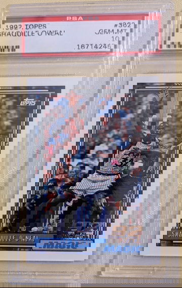 1992 topps shaq o'neal psa 10