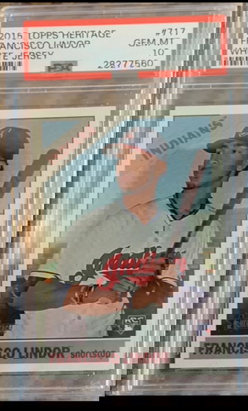 2015 Topps Heritage Francisco Lindor Rookie Psa 10