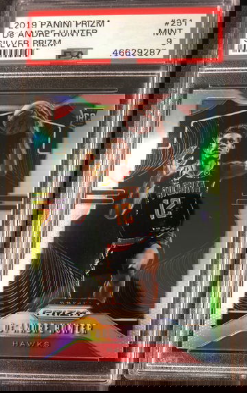 2019 Panini Prizm De’Andre Huter Silver Prizm PSA 9