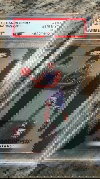 New listing
		DE’AARON FOX 2017-18 PANINI PRIZM ROOKIE PSA 10 - KINGS