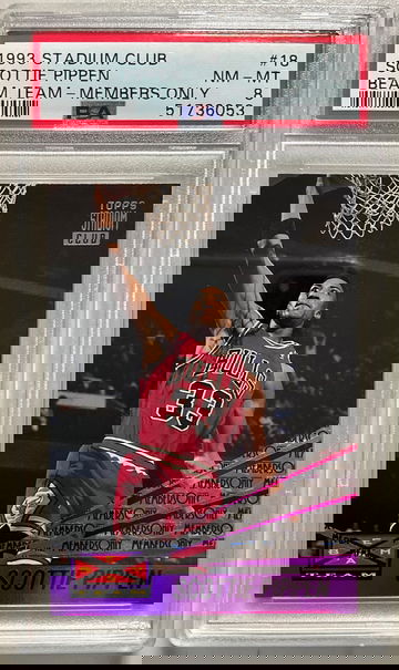 1993 STADIUM CLUB SCOTTIE PPIPPEN BEAM TEAM MEMBERS ONLY NM-MT 8