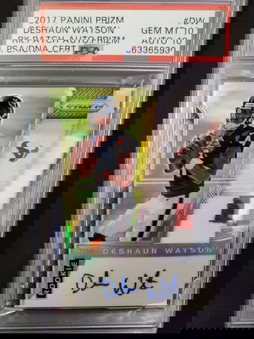 2017 Prizm Deshaun Watson PSA 10 Patch Auto
