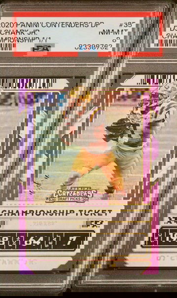 DJ Chark Jr 2020 Contenders Draft Championship Ticket 1/1 SSP LSU PSA 8 NM-MT