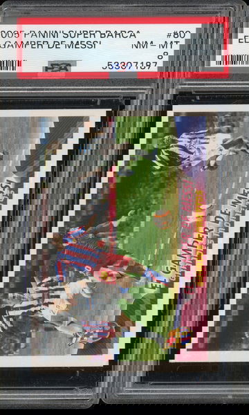 2005 Panini Super Barca El Gamper De Messi PSA 8 #80 Barcelona