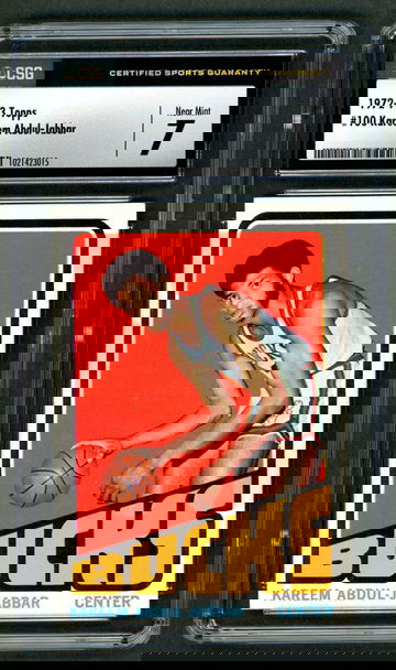 1972-73 Topps Kareem Abdul-Jabbar #100 CSG 7 Near Mint