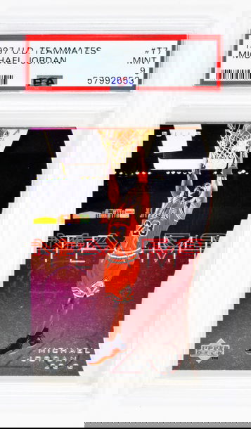 1997 Michael Jordan Upper Deck Teammates    #T7 PSA 9