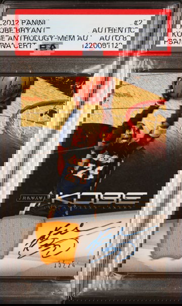 2012 KOBE BRYANT PANINI KOBE ANTHOLOGY /24 PSA AUTHENTIC