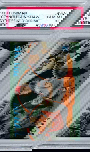 2019 Bowman Chrome Talent Pipeline Joey Bart/Chris Shaw/Shaun Alexander #SFG *PSA 10* San Francisco Giants