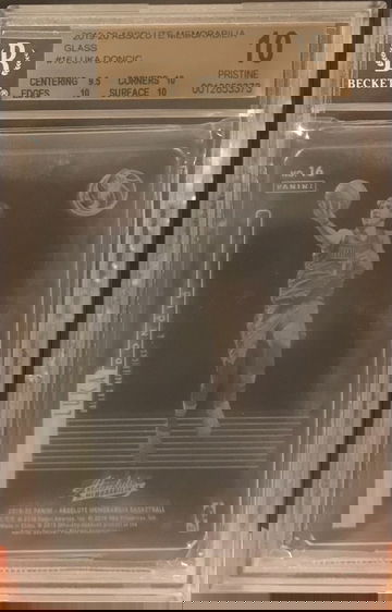 2019-20 Absolute Luka Doncic Glass SSP BGS 10 Pristine Mavericks Mavs