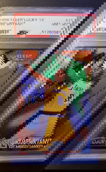 1996 Fleer Lucky 13 Kobe Bryant RC PSA 8