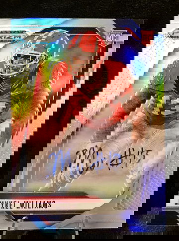 2025 Panini Prizm Draft Pick  Mykel Williams  Silver Auto  Georgia Bulldogs 49ers