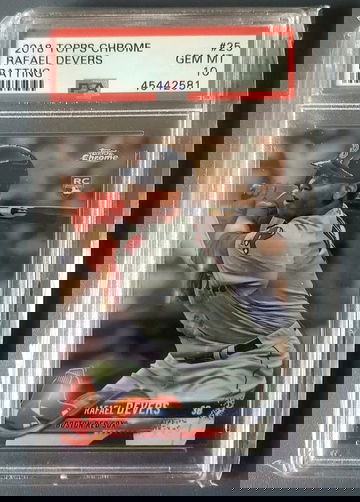 2018 Topps Chrome Rafael Devers #25 PSA 10 RC ROOKIE
