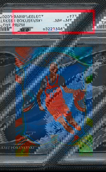 2020 Select Aleksej Pokusevski Tie-Dye Prizm /25 PSA 8