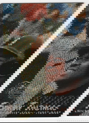 1997 FLAIR SHOWCASE ROW 0 FRANK THOMAS # 35 HOF