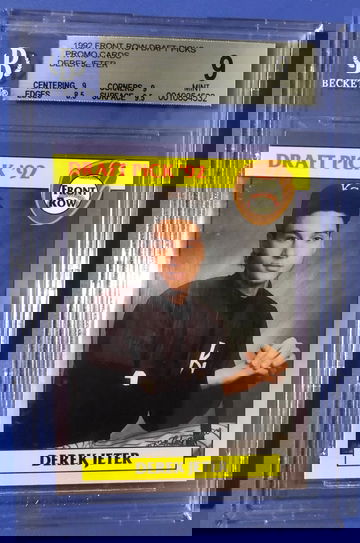 1992 Front Row PROMO Draft Picks Derek Jeter BGS 9 Mint RC